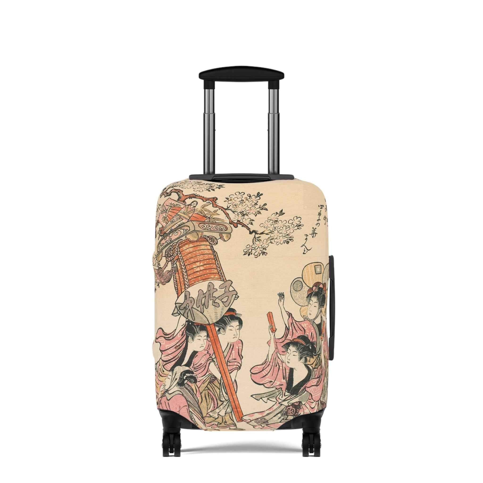 Japanese Geisha Luggage Cover – Vintage-Inspired Travel Accessory by Rosetta Creative Boutique, Unique Suitcase Protector & Personalized Gift Idea - Rosetta Creative Boutique
